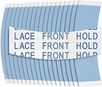 Sunshine Tape Premium Blue Liner Lace Front Hold Wig Tape | 72pcs | Double Sided Adhesive Tape for Toupee | Strong Hold Waterproof Strips | Made in USA (72, Back Curve)