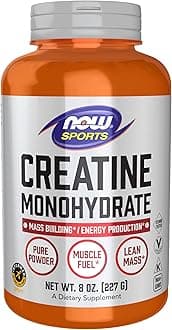NOW Foods Sports Nutrition, Creatine Monohydrate Powder, Mass Building*/Energy Production*, 8-Ounce