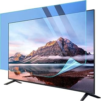 Anti Blue Light 50-75 Inch TV Screen Protector, Matte Surface Anti Glare Anti Scratch, Soften the Light Protect Eyes Relieve Fatigue Anti Sunlight Protective Filter Film / 75in1(60in1327x749mm