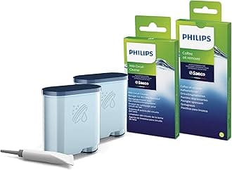 AquaClean Water Filter for Saeco and Philips Fully Automatic Coffee Machines Care set value pack multicoloured (CA6707/10)