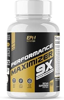 Male Performance Maximizer | Horny Goat Weed + 8 Ingredients Pills for Men Fast Acting Blood Flow | Build Muscle, Strength, Stamina | 9 Research Backed Ingredients for Circulation, Size - 60 Capsules