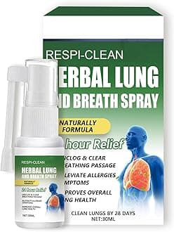 – Respinature Herbal Lung Cleanse Mist - Natural Respiratory Cleanse & Breathe Spray, Lung Exerciser Powerful Lung Support, Lung Cleanse for Smokers, Herbal Lung Care Essence Daily Use - 30ml (1)