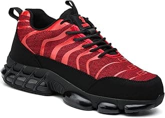 Steel Toe Shoes for Men Women Safety Work Sneakers Indestructible Comfortable Lightweight Breathable Construction Sneakers Anti Smashing Puncture Proof Air Cushion