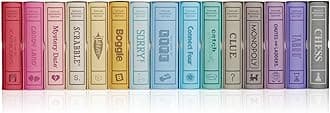 WS Game Company Collection of 15 Vintage Bookshelf Board Games Including Scrabble, Monopoly, Clue, Yahtzee, Chess, Boggle, Candy Land, Connect Four, & Sorry! - Classic Family Games for Kids & Adults