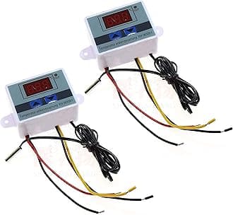 XH-W3001 Digital LCD Display Temperature Controller, DC 12V 120W Thermostat with Waterproof Probe Microcomputer Thermostat,Programmable Heating Cooling Thermostat