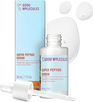 Good Molecules Super Peptide Serum - Anti-aging Facial Serum with Peptides and Copper Tripeptides to Plump and Firm - Water-Based Skincare for Face