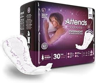 Heavy Absorbency Bladder Control Pad, One Size Fits Most, 30 per Bag