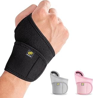 BRACOO Wrist Support Brace – Adjustable Wrist & Hand Wrap Strap for Gym, Weightlifting, Tennis, Tendonitis, Carpal Tunnel, Arthritis, for Right & Left Hand, WS10