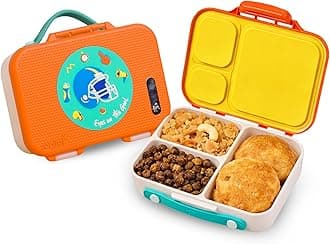 rabitat Munchbee Bento Lunch Box 1000ml | 1+1 Year Brand Warranty | Tiffin Box for School | Kanjak Gifts for Girls | BPA Free, Leakproof & Durable Bento Design | Mad Eye