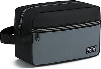 Carbrea Travel Toiletry Bag - Small Tavel Bag for Toiletries, Cosmetics, Accessories, Gifts - Black