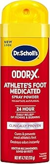 Miconazole Nitrate and Dr. Scholl's Athlete's Foot Medicated Spray Powder Bundle, 4.6 and 4.7 Ounce