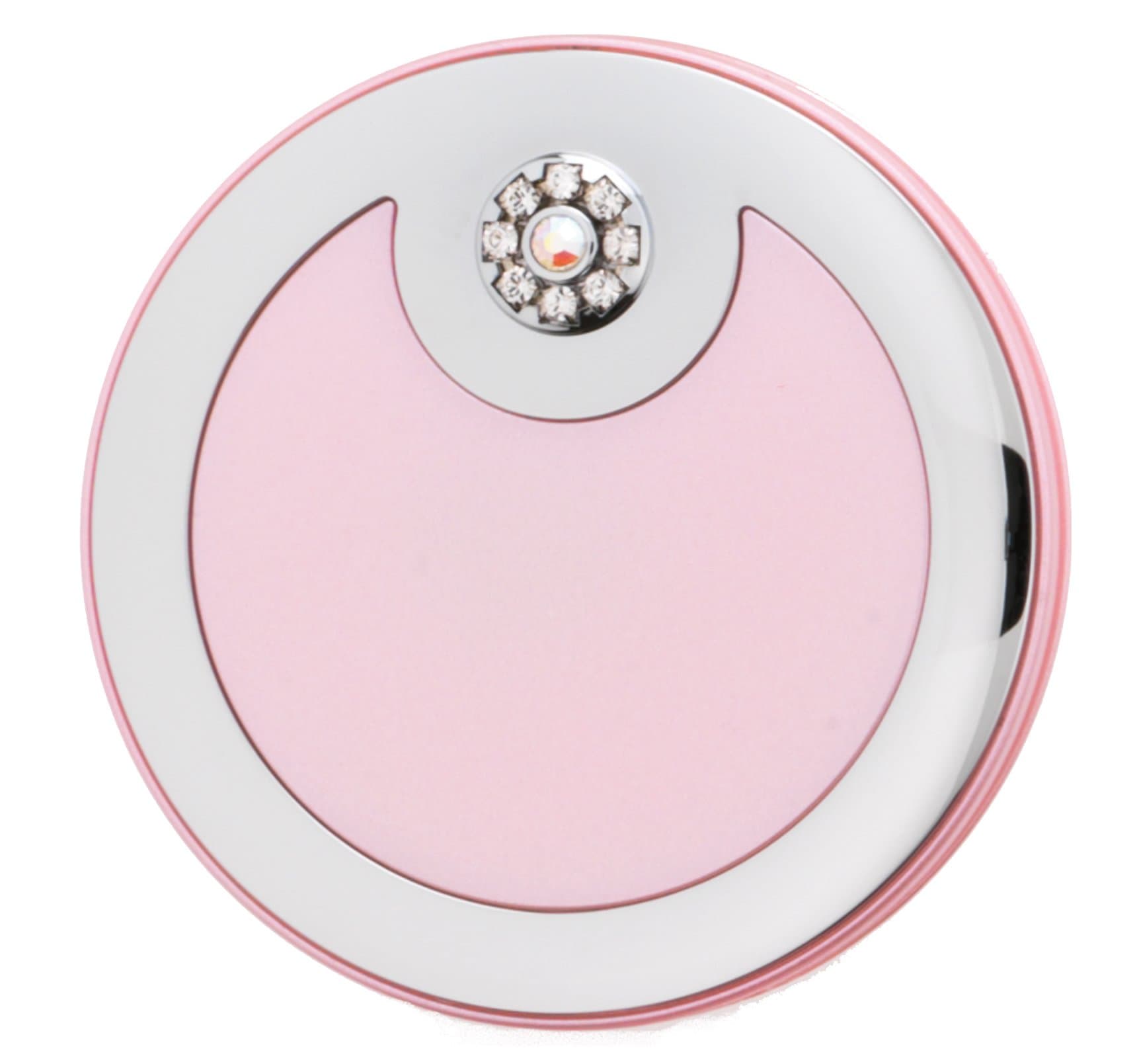 Danielle Enterprises Pearlized Round Compact, Pink