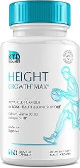 Height Growth MAX+ Kids Height Increase Booster - Made in USA - Natural Vitamins for Boys & Girls to Grow Taller - Multivitamin Capsules for Adults, Teens & Child Bone Growth