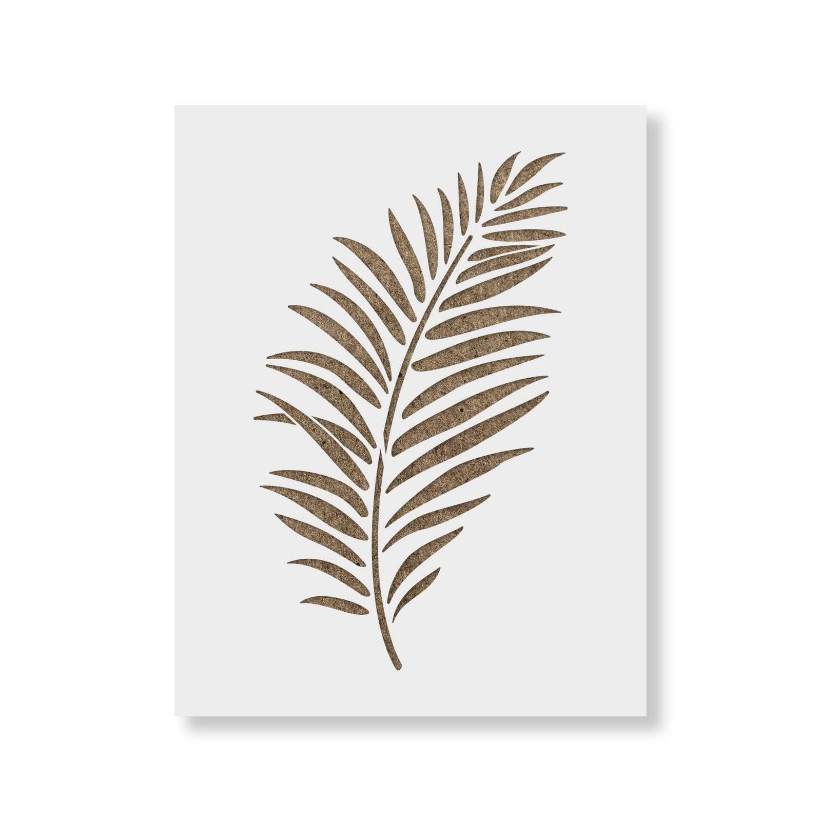 Stencil Revolution Single Palm Leaf Pattern Wall Stencil-Diy Wallpaper Alternative-Brighten Up Your Home With Our Single Palm Leaf Pattern Wall Stencil