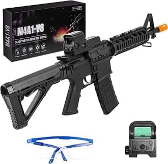 Gel Ball Blaster M4A1, Electric Orby Ball Gun, Full Auto, 280 FPS, 100 Ft Range, High-Speed Splat Gun, Large Mag, Outdoor Team Game Fun, Presents for Teens & Adults, Ages 14+