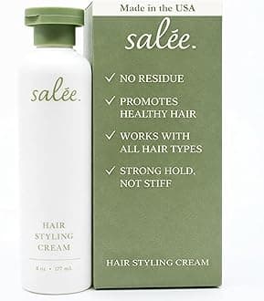 Salée- Styling Hair Cream Slickback Gel | Slick Back Hair Product For Women, Kids, Girls, Smoothing & Anti-Frizz | For Curls, Wavy & Straight Hair 6 oz.