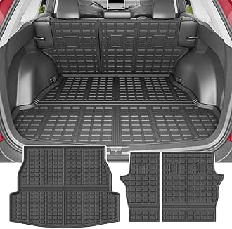 powoq Cargo Mat Compatible with 2019-2025 Toyota RAV4 Backrest Mat Cargo Liner Trunk Liner Replacement for 2019-2024 2025 Toyota RAV4 Accessories