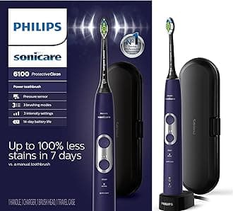 Philips Sonicare ProtectiveClean 6100 Rechargeable Electric Toothbrush, Deep Purple, HX6471/03