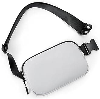 TelenaBelt Bag for Women Men Fashionable Crossbody Fanny Pack for Women Trendy Waist Bag with Adjustable Strap Grey