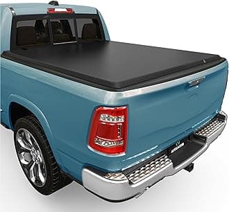 AUTOSAVER88 Soft Roll Up Truck Bed Tonneau Cover Compatible with Dodge Ram 1500 (Classic ONLY) 2002-2024, Fit for Dodge Ram 2500 3500 2003-2026, 6.4ft Bed w/o Ram Box