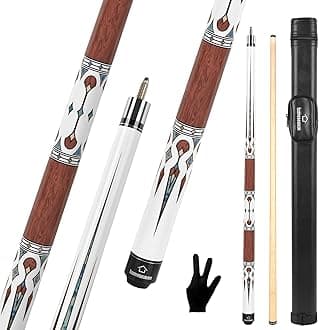 'HomeSeason Pool Cue Stick 57'' Billiard Cue Sticks Professional Low Deflection Pool Sticks'