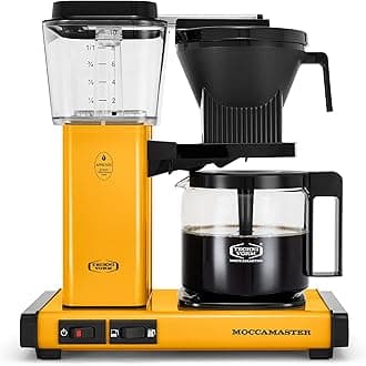 Moccamaster 53942 KBGV Coffee Maker 10 Cups Yellow Pepper 1.25 L
