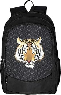 AUXTER DELUXE Casual School College office Travel Backpack - 18 Design, TIGER, Standard, Daypack Backpacks