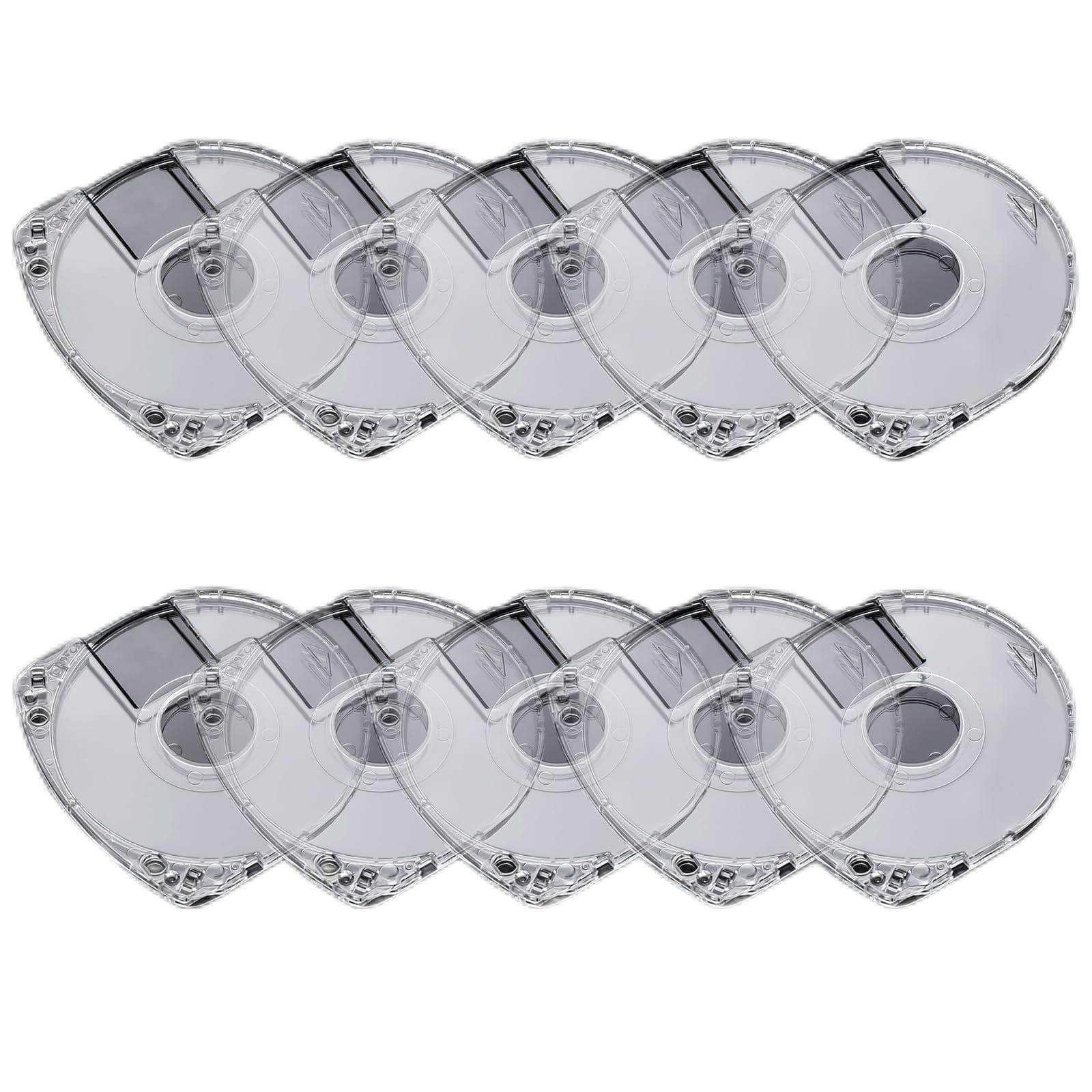 10-Pack DVD/CD Case - Clear 5mm Disc Storage Shells for PSP 1000, 2000, 3000