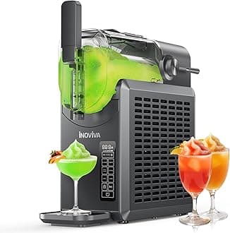 Slushie Machine, No Ice Needed, 68 oz Slushy Machine for Home with Self-Cleaning Function, Professional Frozen Drink Maker, 5 Preset Programs, Frozen Margaritas, Frappés, Milkshake, and More