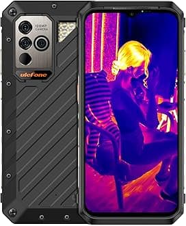 Ulefone Power Armor 18T Ultra 5G Rugged Phone, Thermal Imaging Camera, 108MP Camera, 24GB+512GB MTK Dimensity 7050, 9600mAh QI 15W Wireless Charging, 6.58" FHD+ Corning Gorilla Screen, Android 14
