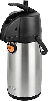 Airpot Coffee Dispenser Thermal with Pump,2.2L/74Oz Insulated Stainless Steel Large Airpot Coffee Carafe Lever Action for Hot/Cold Water,Thermal Carafes for Hot Cocoa for Parties