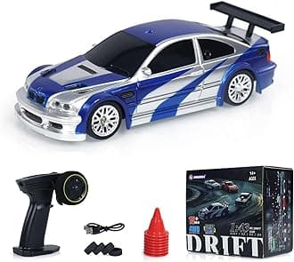 TOUCAN RC HOBBY RC 1/43 Remote Control Drift Racing Race Car Remote Control Drift Car 4WD Mini with Lights