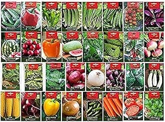 Agrimax Combination of mix Vegetables and Herbs seeds of 32 Packets, Min Purity 98%, Min Germination 95%