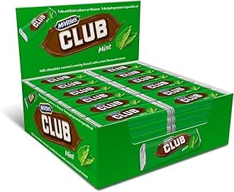McVitie's Club Mint Biscuit Bars, Minty Treats, 22 g (Pack of 60)