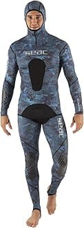 Blue Moon Diving and Apnea Rash Guard Two Piece Camouflage Blue