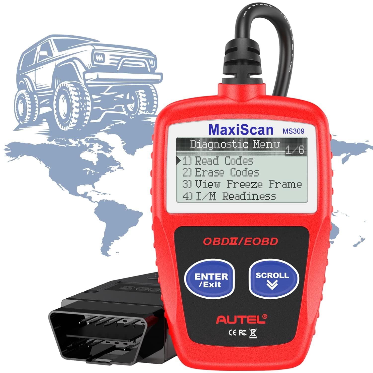 Autel MS309 OBD2 Scanner Automotive Engine Fault Code Reader Car Code Reader Diagnostic Scan Tool