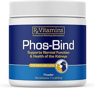- Rx Vitamins Phos-Bind - Kidney Support Supplement Powder - Phosphate Binder for Cats & Dogs for Kidney Health - Supports Normal Kidney Cleanse and Essential Kidney Care - 200g