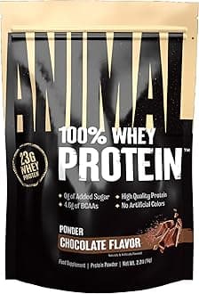 Animal 100% Whey Protein Powder – Whey Blend for Pre- or Post-Workout, Recovery or an Anytime Protein Boost– Low Sugar – Chocolate, 1 kg