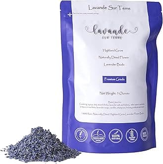 Dried Lavender Flower Buds for Crafts, Baking, Tea, DIY Projects, Sachets & Fresh Fragrance, 5 Ounces Bag, LV-N-1