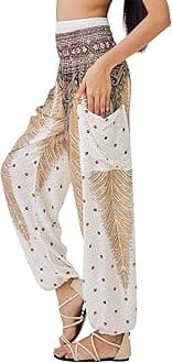Boho Pants for Women - Hippie Harem Pants Women - Womens Yoga Pants – Comfy Bohemian Flowy Hippie Clothes