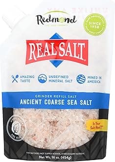 Real Sea Salt - Natural Unrefined Organic Gluten Free Coarse, 16 Ounce Pouch (1 Pack)