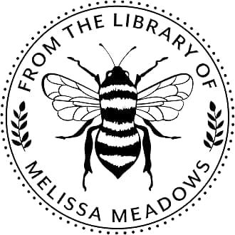 ExcelMark Personalized Book Embossers & Stamps - Personalize a Book Embosser, Wood Stamp, or Self-Inking Mount (Bee, Round)