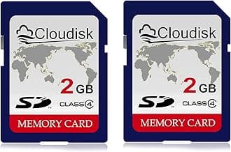Pack of 2 SD Card 2GB Class 4 Flash Memory Card 2G SLC Standard Secure Digital Cards (2 GB)