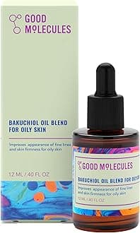 Good Molecules Bakuchiol Oil for Oily Skin - Ultra Hydrating Retinol Alternative Face Oil with Rosehip Oil - Anti-Aging Collagen Boosting Facial Oil - Lightweight Non-Comedogenic Vegan | 1 fl oz
