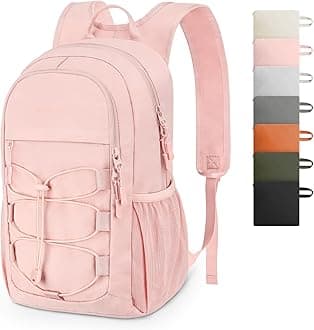 Hiking Backpack for Women Men, 15L Lightweight Packable Backpack for Trip, Water Resistant Small Travel Backpacks, Foldable daypack for Hiking, Walking, Cycling, Camping, Pink