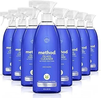 Method Glass Spray 28oz, Mint (Pack Of 8)