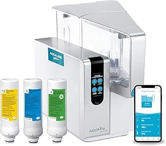 AquaTru Classic Smart Alkaline Countertop Water Purifier for PFAS & Other Contaminants with App | No Plumbing or Installation Required | BPA Free