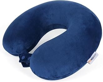 SAIREIDER Neck Pillows for Travel-Head Neck Support Travel Pillow for Traveling, Car, Home, Office Adjustable(Navy Blue)