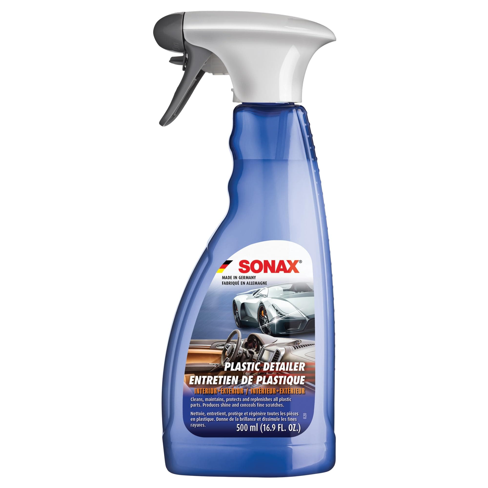 Plastic Detailer | Interior Plastic Cleaner & Protectant | Engine Dressing | Restores Trim | Anti-Static | 500ml