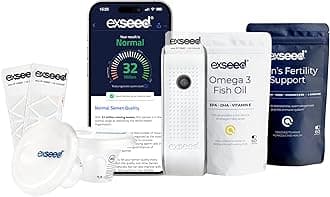 Health - Men's Fertility Testing Bundle - Includes 2 Test Kit & Fertility Supplements - Multivitamins & Omega 3 - Complete Progress Pack - Test & Improve Sperm Health